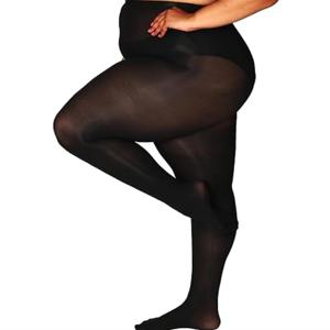 120D 플러스 사이즈 팬티스타킹 타이즈 100kg 150kg 세미 불투명 컨트롤 스타킹 나일론 팬티스타킹 여성용 1X 2X 3X 4X 발 커버