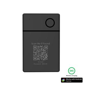 무선 충전식 GPS 카드 추적기 Xiaomi Pixel QR 코드 손실 방지 지갑 스마트 태그용 Google 인증 Android 로케이터