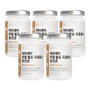 비타제틱 리얼 발효 15곡 곡물 효소 소화 유산균 카무트 프로바이오틱스 분말 x 5개