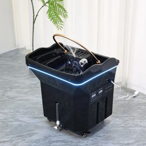 편리한 이동식 샴푸대 수납형 온수 순환 헤드 스파 훈증 호스트 스파샵 가구