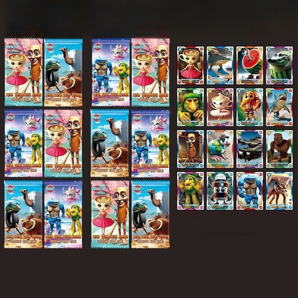 288/8개 이탈리아 브레인롯 컬렉션 카드 텅텅텅 사후르 트랄라레로 트랄랄라-어린이 카드 게임 장난감 트레이딩 카드 선물