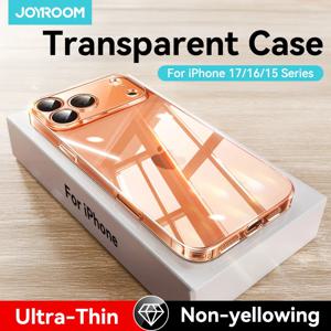 조이룸 아이폰 17 16 15 프로 맥스 케이스 렌즈 보호 안티-옐로우 케이스 아이폰 17 16 프로 맥스 투명 충격 방지 커버