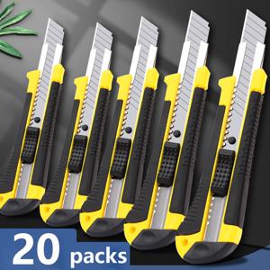 커터 SK4 블레이드 유틸리티 나이프 플라스틱 핸들 코팅 블레이드 커터 안전 박스 오프너 도구 사무실 가정용 절단 도구