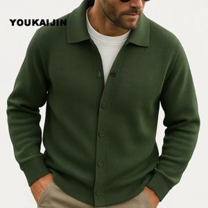 남성용 가디건 스웨터 남성 하라주쿠 패치워크 슬림핏 니트 스웨터 아우터웨어 코트 여성 패션 캐주얼 가을 스트리트웨어