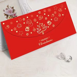 선물용 장식용 봉투 4/8개, 금박 디자인, 크리스마스, 축제, 새해 축하 행사에 적합