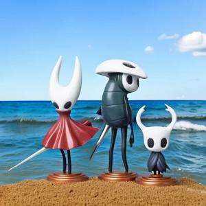 3 개/대 게임 Hollow Knight: Silksong Figure Kawaii Q 버전 작은 기사 애니메이션 피규어 말벌 소녀 인형 PVC 컬렉션 완구