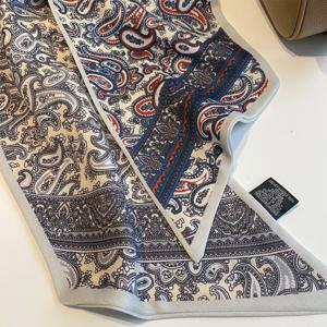 2025년 신상 레트로 더블 레이어 양면 다용도 실크 스카프 여성용 얇고 긴 패셔너블 스카프 자외선 차단 숄 여성용