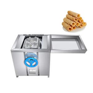 자동 스테인리스 스틸 와플 롤 기계, 와플 바 코코넛 크리스프 쿠키 제조용, 호텔용, 신품 및 중고 가능