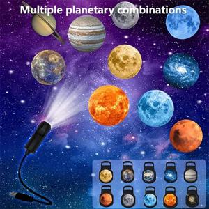 LED 스타 갤럭시 프로젝터 램프 달 지구 벽 장식 전환 가능한 패턴 프로젝션 야간 조명 가정 침실 장식용