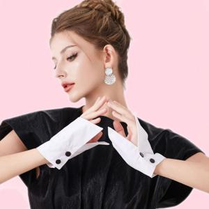 여성용 드레스 의상 액세서리, 비정형 팔 커버 셔츠 손목 커프스 소매, 포멀 암밴드 비즈니스 스타일