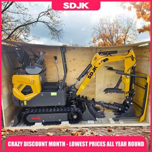 다기능 미니 굴삭기 유압 트랙형 맞춤형 밀폐형 1톤 2톤 소형 굴삭기 빠른 배송