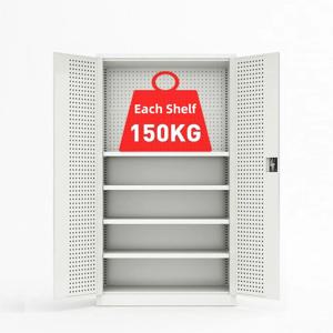 독립형 중형 스테인리스 스틸 공구함, 이동식 금속 공구함/캐비닛, 정원 작업장 창고용 휴대용