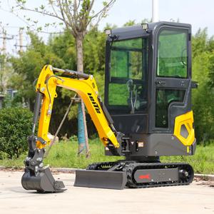 맞춤형 에너지 절약 소형 굴삭기 1.2톤 미니 굴삭기 다양한 액세서리 정밀 작업에 적합 캐빈 포함