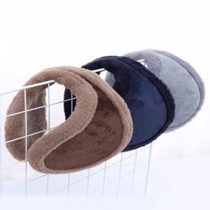 1개입 남성용 겨울 귀마개 뒤쪽 착용형 플러시 방한 귀덮개 야외 스포츠용 겨울 액세서리