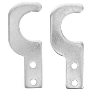 2개 실버 스캐폴드 보드 안전 훅 중량 지지 클램프 안전한 스캐폴딩 플랫폼 액세서리