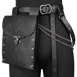 중세 르네상스 벨트 백 켈틱 바이킹 동전 주머니 스팀펑크 지갑 남녀 공용 라프 코스프레