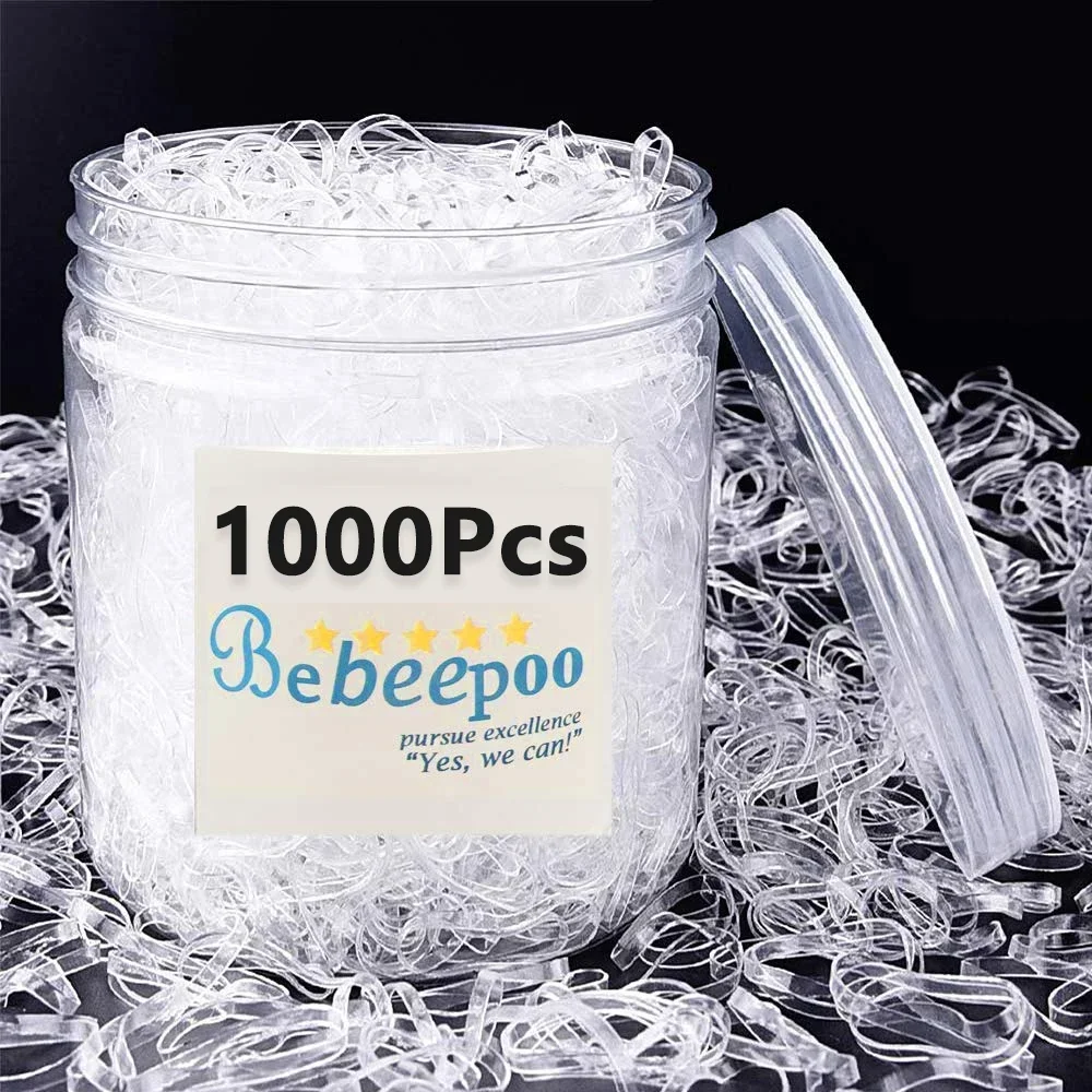 명확한 포니 테일 밧줄 고무 밴드 홀더 여자를위한 탄성 여자 바인딩 타이 홀더 헤어 액세서리 헤어 스타일링 도구