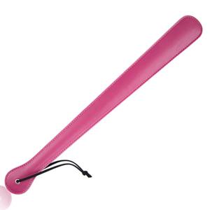 PU 가죽 말 채찍 패들, 손목 스트랩이 달린 승마 크롭 채찍, 48cm 길이