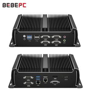 BEBEPC 미니 PC 팬리스 i5 6300U 1135G7U 2.40GHz 2*LAN i225 2.5G WIN10/11 LINUX 6*COM 4*RS232 2*RS485 산업용 제어 PC