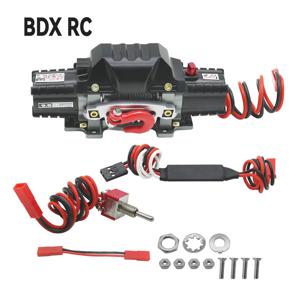RC 금속 자동 이중 모터 시뮬레이션 윈치 1/10 RC 크롤러 자동차 축 SCX10 TRX4 D110 Tamiya CC01 RGT86100V2