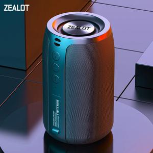 ZEALOT S32 무선 블루투스 스피커 미니 휴대용 HIFI 서브 우퍼 스피커 fm 라디오 열 지원 TF, TWS, USB 플래시 드라이브
