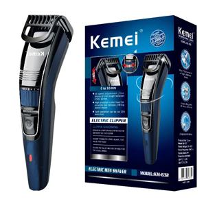 Kemei 0.5-10mm 남성용 조정 가능한 수염 헤어 트리머 충전식 콧수염 수염 헤어 클리퍼 페이스 헤어 커팅 머신