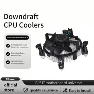 인텔 E97379-003 코어 i3/i5/i7 소켓 LGA1150/1155/1156 4핀 조용한 히트 싱크용 90mm CPU 팬 알루미늄 히트싱크가 포함된 LDPCSJ