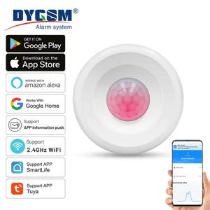 Tuya 스마트 WiFi 라이트 + PIR 모션 센서 스마트 홈 적외선 수동 감지기 앱 실시간 제어 지원 Alexa Google 홈