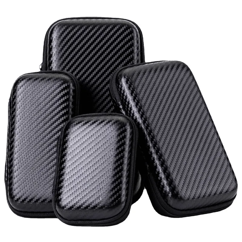 1/2pcs 휴대용 Eva 보관 가방 지퍼 주머니 휴대 전화 충전기 보호 가방 모바일 하드 디스크 가방 U 디스크 데이터 케이블 보관