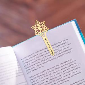 스테인레스 스틸 북마크 데이비드 스타 독서 책 페이지 마킹 도서 레트로 마킹 편지지 북마크 용품 독자를위한 선물