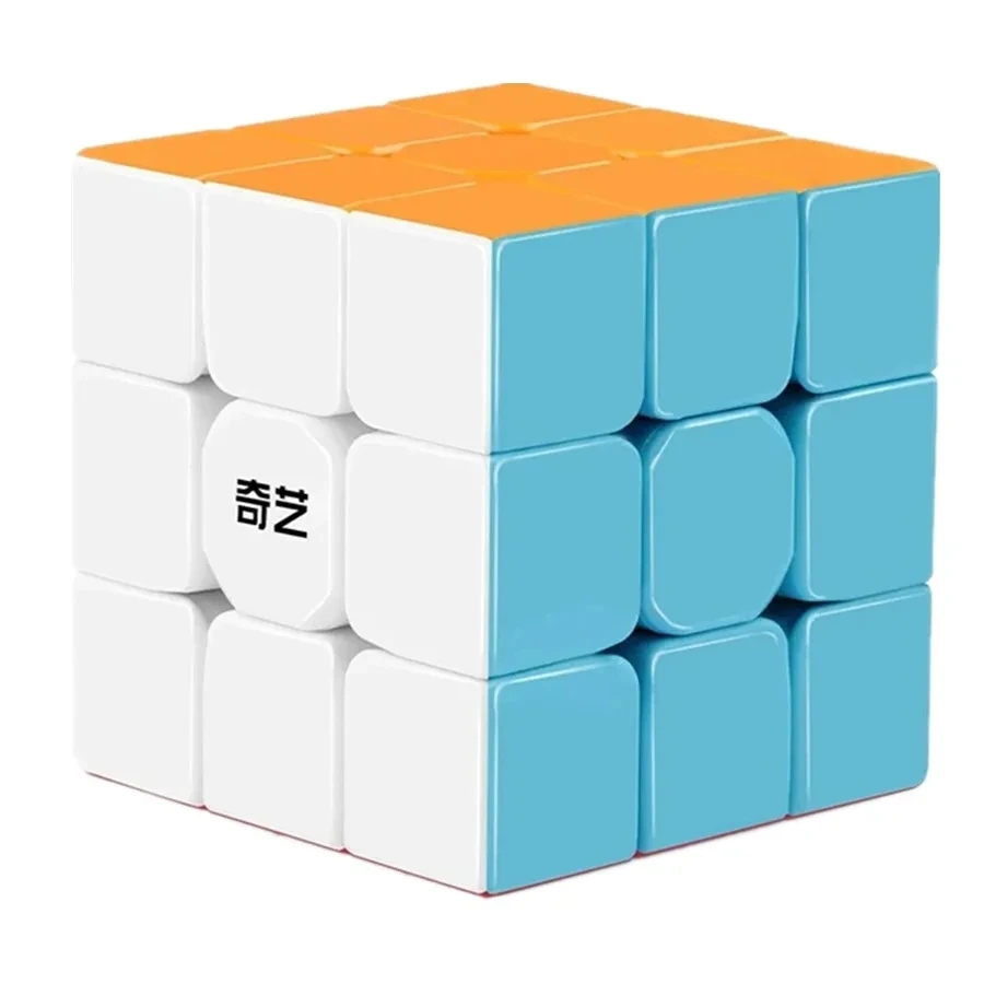 QiYi Speedcube Warrior S 3x3 매직 큐브 스티커가 없는 전문 3x3 속도 퍼즐 3×3 게임용 어린이 Cubo Magico