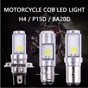 H4/P15D/BA20D 36W LED 2COB 오토바이 헤드라이트 전구 1400LM 6000K Hi/LO 빔 라이트