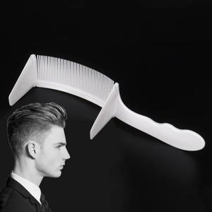 새로운 전문 이발사 헤어 커팅 곡선 포지셔닝 빗 내열성 플랫 탑 빗 1개 실제 헤어 가발용 특별 제품