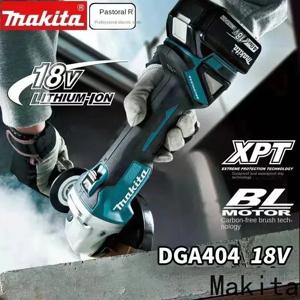 마키타 18V 100mm/125mm DGA404 브러시리스 전기 앵글 그라인더 고출력 충전식 리튬 절단 연마기