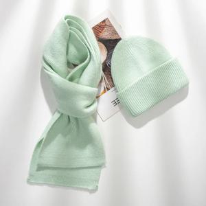 여성용 앙고라 모자 스카프 세트, 겨울 니트 비니 따뜻한 액세서리, 추운 날씨, 가을 스포츠, 스키, 야외 휴가