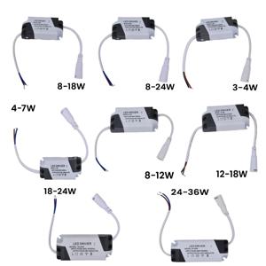 LED 드라이버 3-4w 4-7w 8-12w 12-18w 18-24w 24-36w LED 정전류 드라이버 드라이버 LED 변압기용 전원 장치 공급