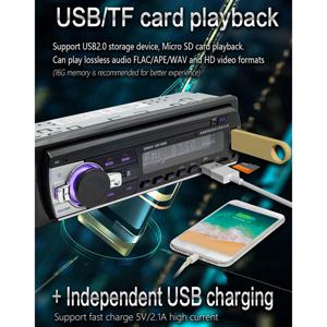 라디오 DAB+ 차량용 MP3 멀티미디어 플레이어 JSD-520 AM FM 오디오 스테레오 수신기 12V 대시 내 1Din Bluetooth—L49A