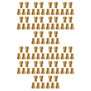 BAAU 100Pcs 자전거 밸브 어댑터 펌프 자전거 변환 Presta to Schrader 구리 밸브 어댑터 가스 노즐 튜브 사이클링 도구