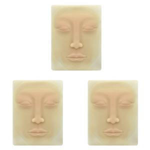 A71P 3X 초보자 3D 실리콘 영구 화장 문신 훈련 연습 마이크로 블레이드 얼굴을 위한 가짜 피부 공백