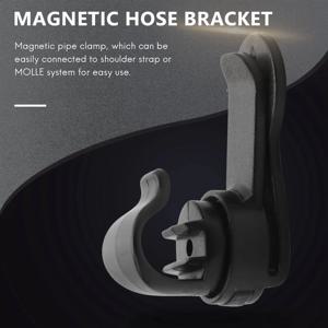 ABLP 탈착식 수화 팩 클램프 마그네틱 호스 홀더 마그네틱 튜브 클립 물 방광 호스 클립
