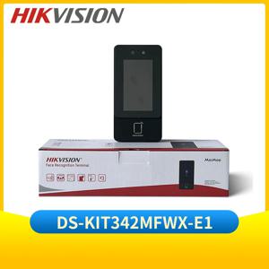 Hikvision WIFI IP 비디오 인터콤 도어 스테이션 DS-K1T342MFWX-E1 4.3 인치 얼굴 인식 터미널 LCD 터치 스크린 POE 초인종