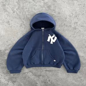 Y2K 하라주쿠 패션 레터 패턴 프린트 후드 티셔츠 힙합 후드 캐주얼 루즈 남성과 여성 오버 사이즈 지퍼 스웨트