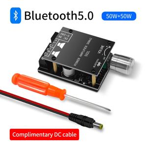 ZK-502L Bluetooth 5.0 오디오 증폭기 보드 |   2x50W 디지털 전력 증폭기 스테레오 듀얼 채널 DIY 스피커 모듈