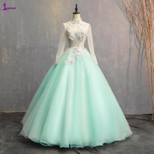 SONDER 하이 넥 자수 호스트 예술 시험 공식 파티 가운 섹시한 드레스 파티 드레스 드레스 특별 행사 L