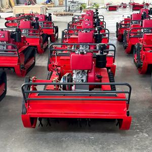 맞춤형 무선 요크 원격 제어 자주식 전지형 크롤러 예초기로 효율적인 정원 관리