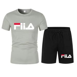 남성용 반팔 세트, 캐주얼 모던 남성용 속건성 여름 스포츠 세트, 통기성 메쉬 반팔 티셔츠 반바지 세트