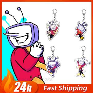 Deltarune 인기 게임 Spamton Tenna 아기 Meme 열쇠 고리 액세서리 가방 열쇠 고리 반지 팬 선물 게이머 친구 열쇠 고리