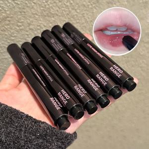 HERORANGE 푸시 버튼 미러 립스틱 모이스춰 라이징 오래 지속되는 립 글레이즈 립스틱