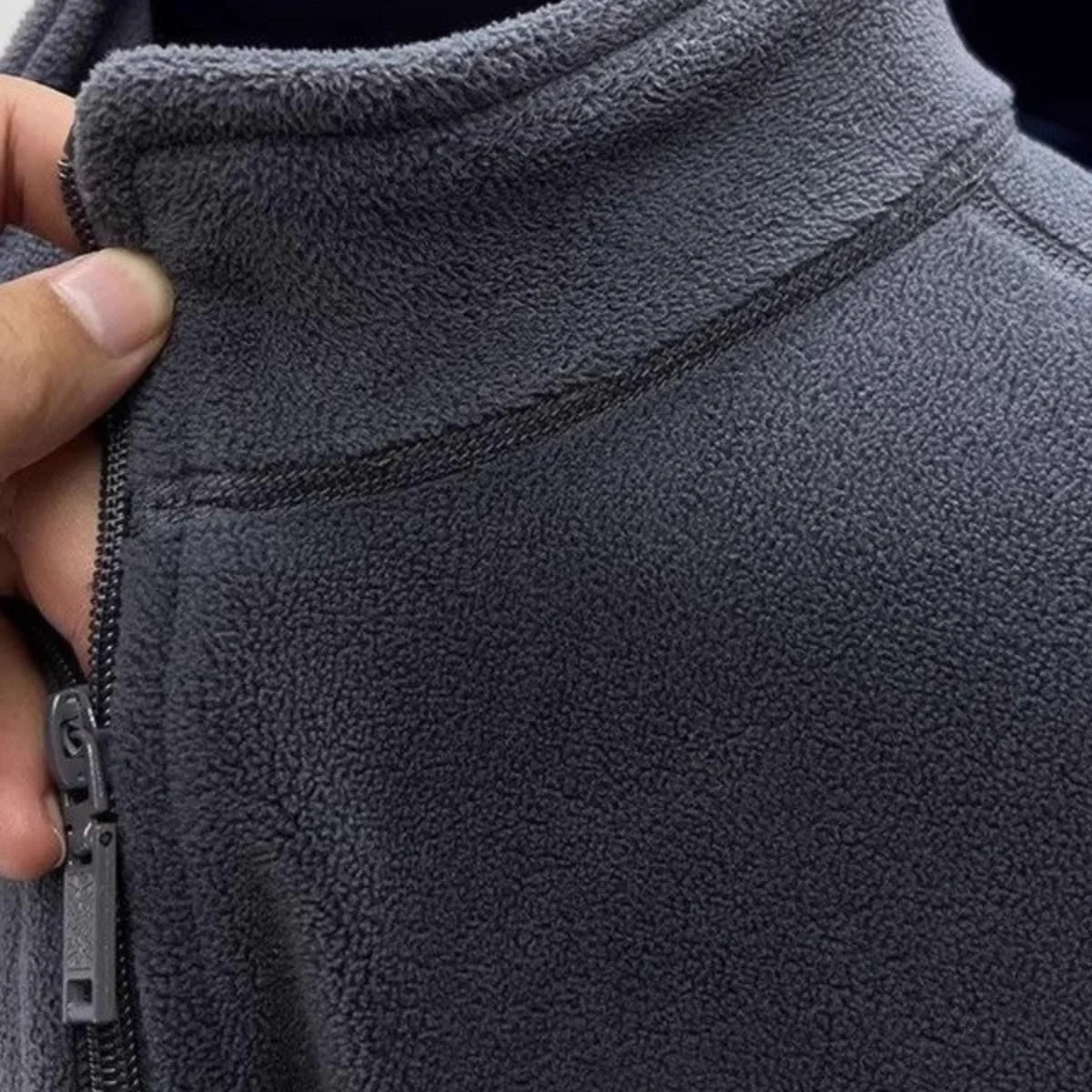 남성용 플리스 안감 후드 가디건 스웨터 캐주얼 스탠드 칼라 따뜻한 재킷 가을 겨울 패션 청년 스타일 지퍼 클로저