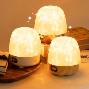 오션 웨이브 프로젝터 라이트 16색 분위기 조명(원격 및 터치 컨트롤 포함) 블루투스 스피커 프로젝터 야간 조명